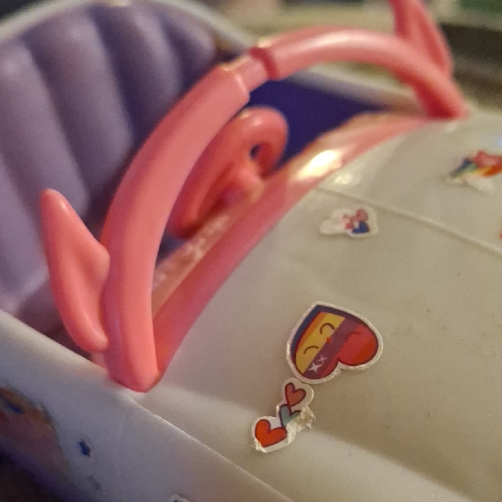 Mattel Chelsea White Pink & Purple Convertible Toy Car - Picture 8 of 8